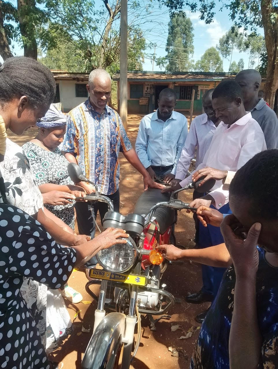 The motorbike for Pastor Alphonse and his church